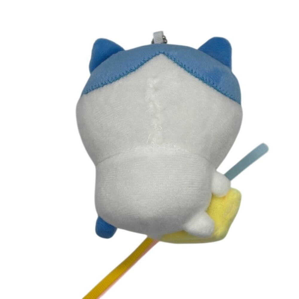 White, Blue Hachiware Cat Chiikawa "Play Charm" Plush Toy w/ Star Mascot - New - Picture 3 of 3